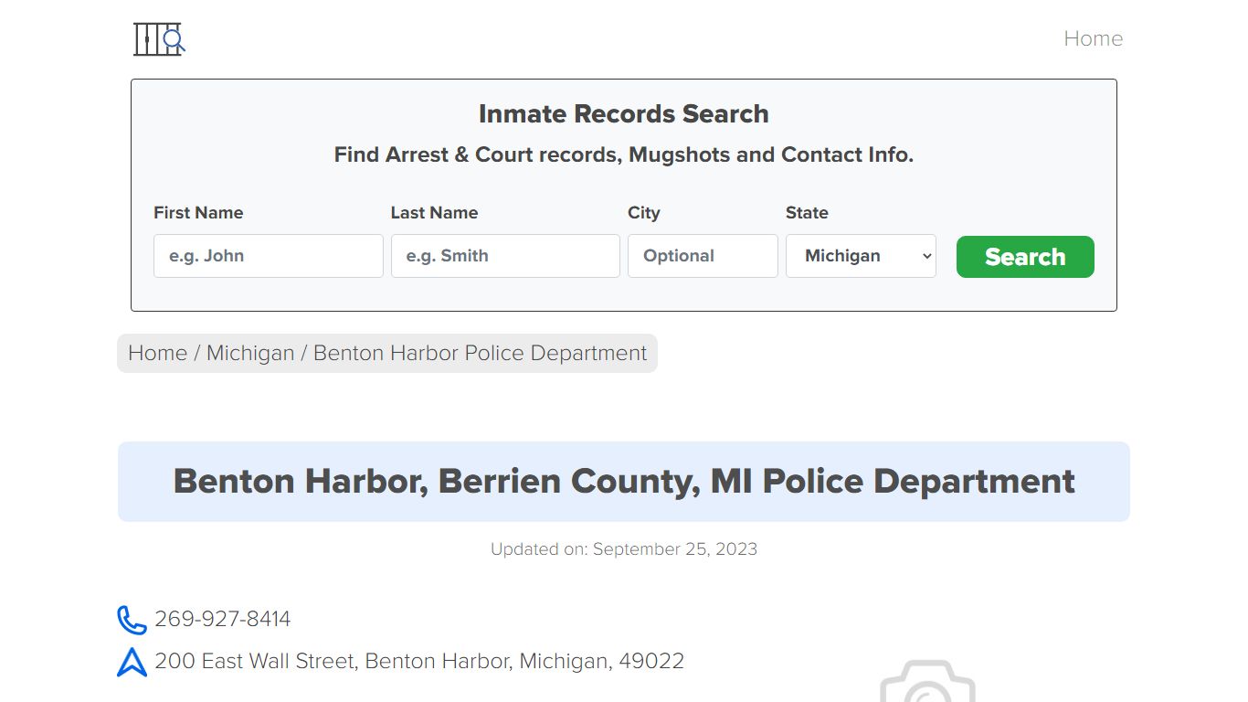 Benton Harbor, MI Police - City Jail Inmates, Arrests - Madison County